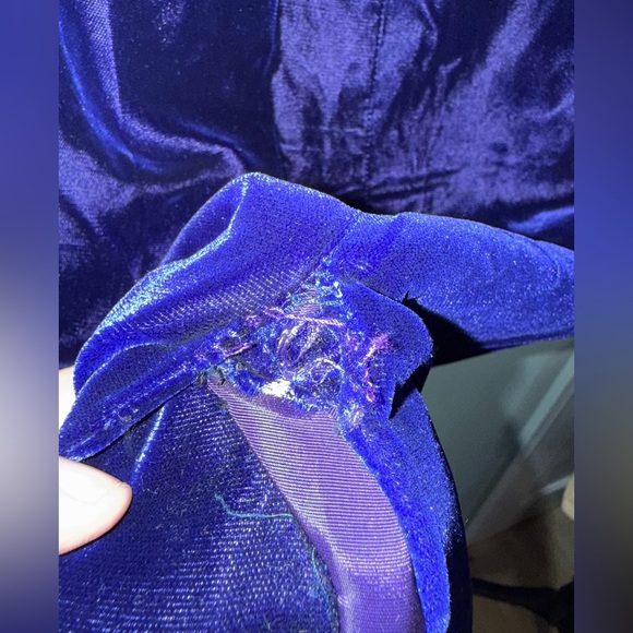 Eugene Alexander deep purple velvet strapless jeweled gown - Picture 11 of 11